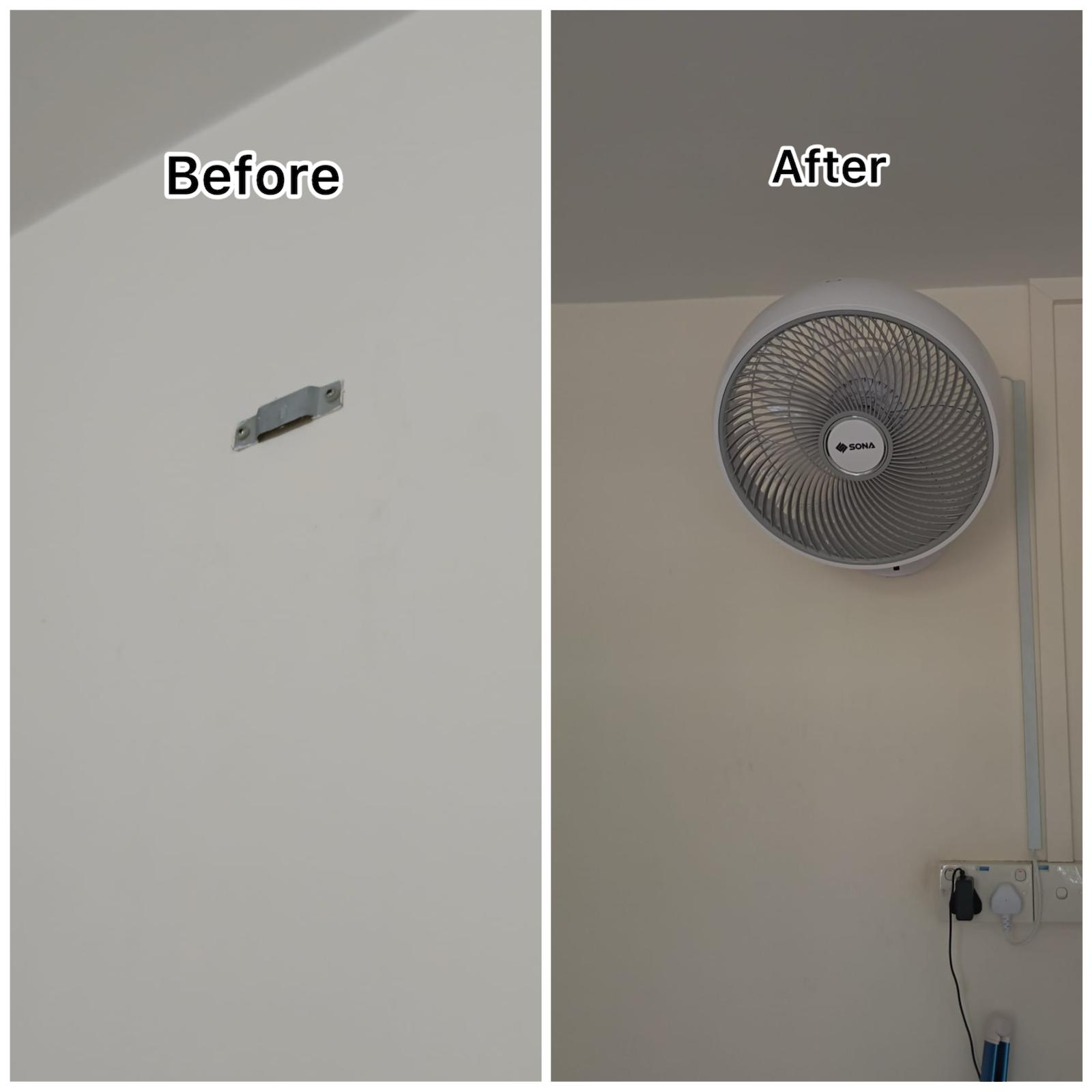 Wall Fan Installation Service in Singapore